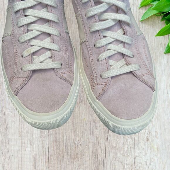 TOM FORD - Cambridge Leather-Trimmed Suede Sneakers - Pink 7 - Picture 16 of 16